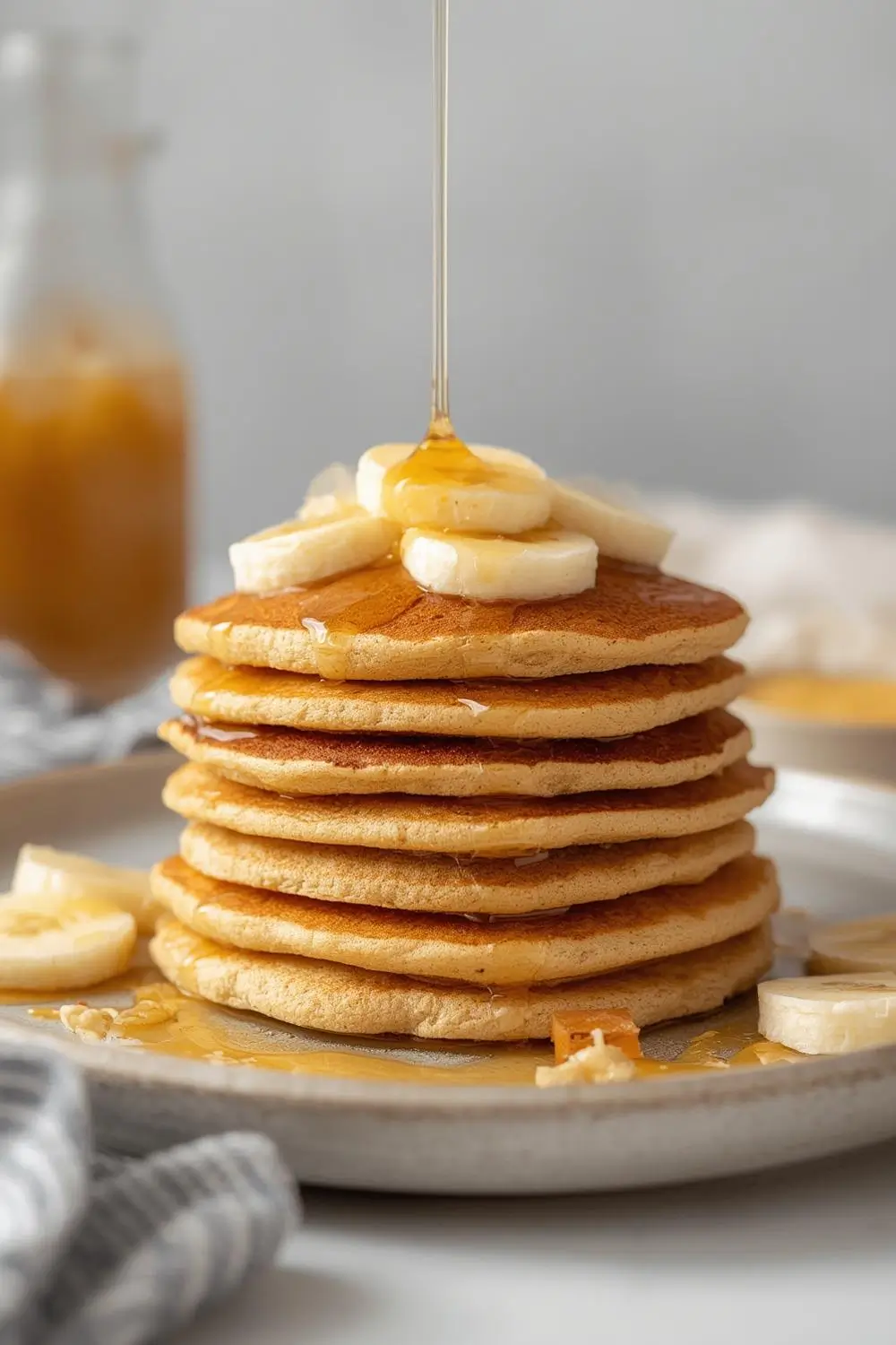 High Protein Cottage Cheese Banana Pancakes