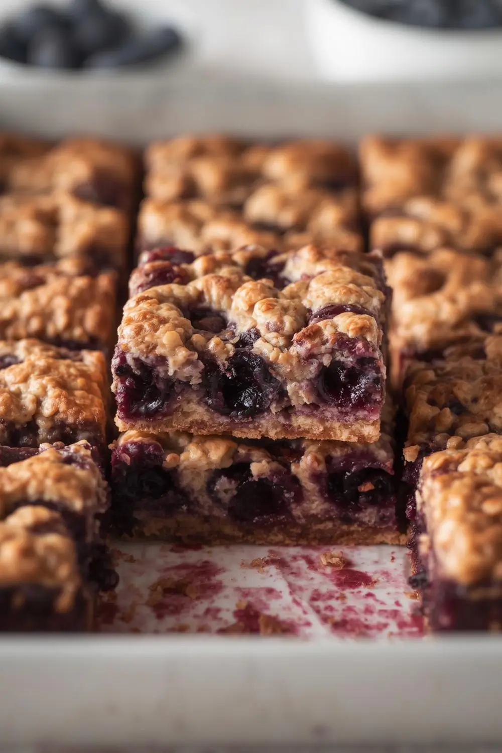 Make Ahead Blueberry Baked Oatmeal Casserole