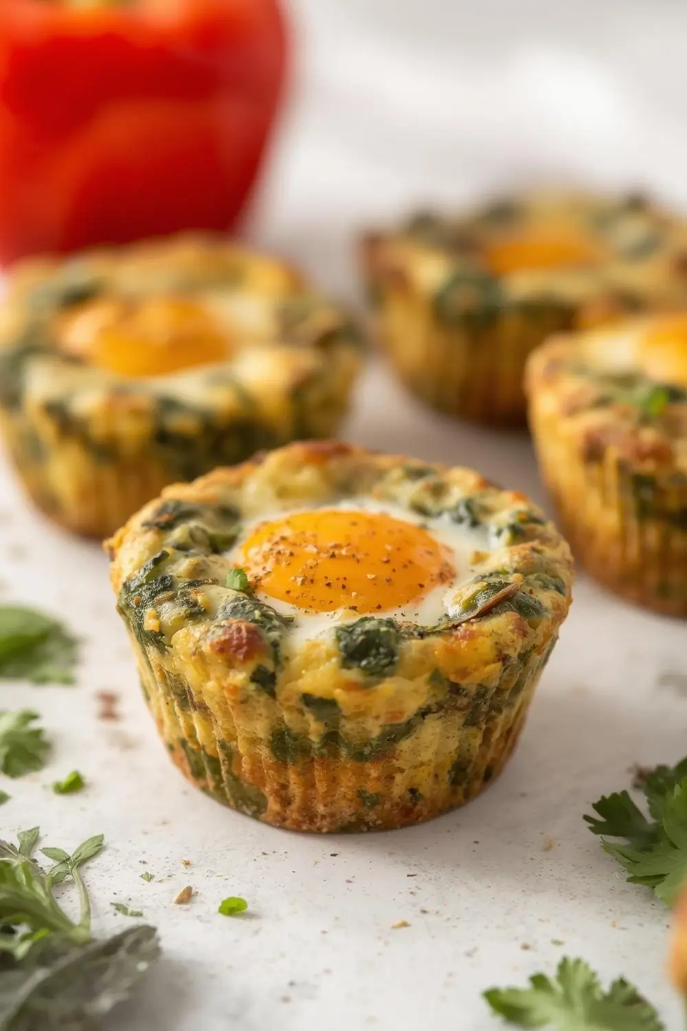 Make Ahead Veggie Breakfast Muffin Cups | High Protein Egg Muffins for Busy Mornings
