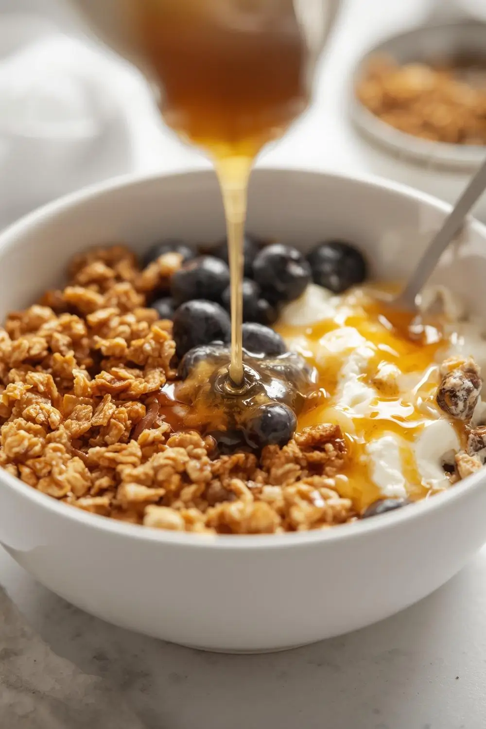 Quick Blueberry Cottage Cheese Breakfast Bowl