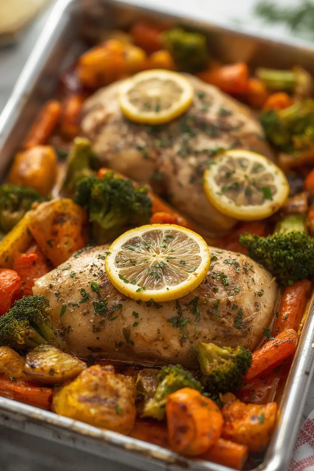 Sheet Pan Lemon Herb Chicken and Veggies