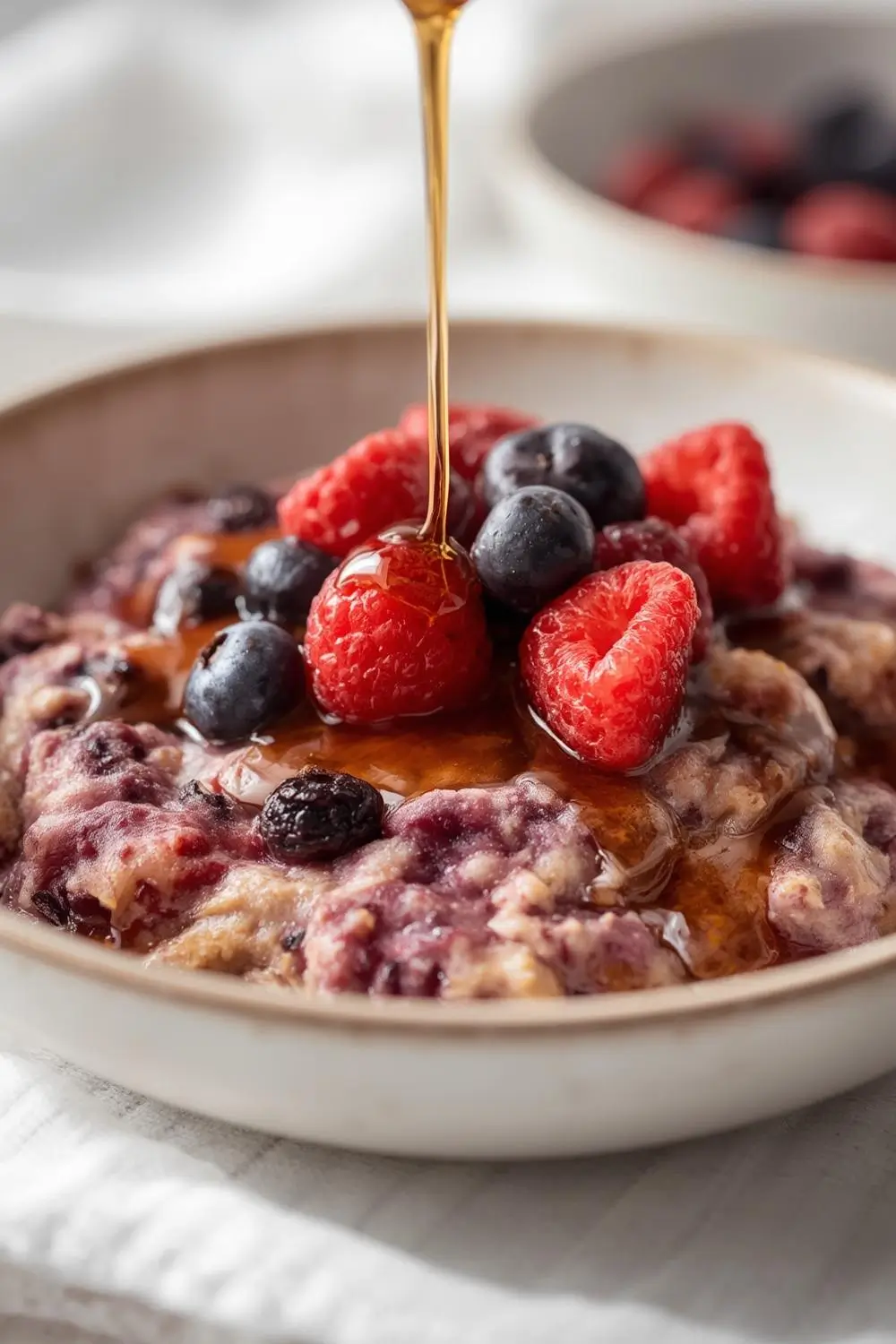 Simple Blueberry Breakfast Bake with Rolled Oats