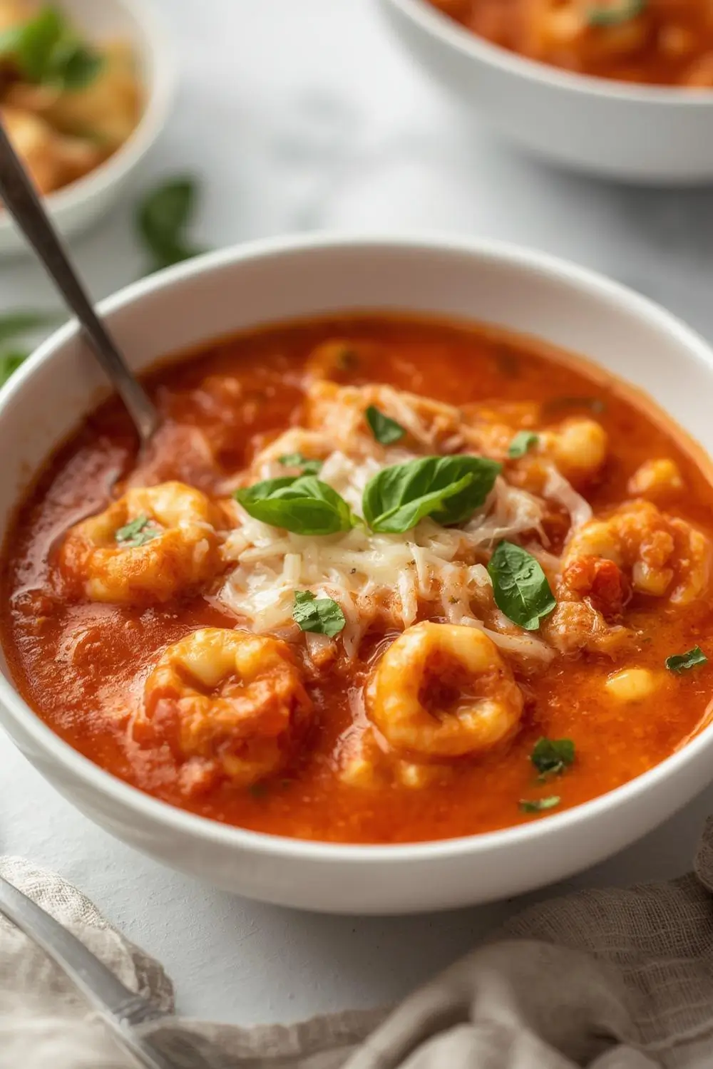 Slow Cooker Creamy Tomato Tortellini Soup – Easy Comfort Food!