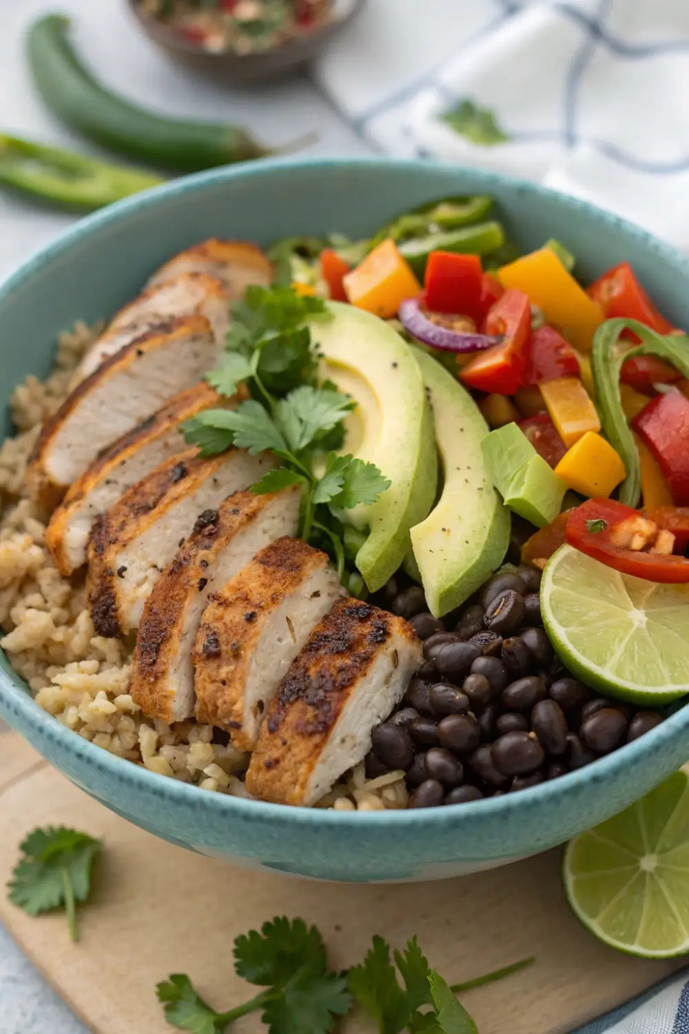 30-Minute Healthy Chicken Avocado Rice Bowl Dinner You’ll Love