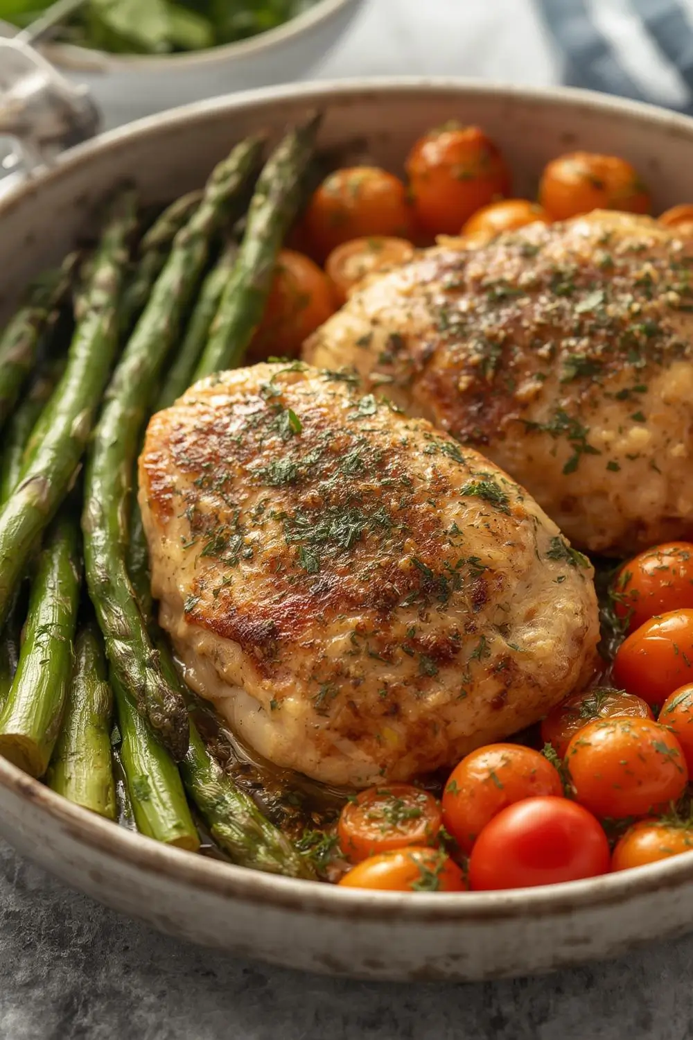 Bake Fresh Herb Chicken with Spring Veggies: Juicy, Flavorful, and Healthy!