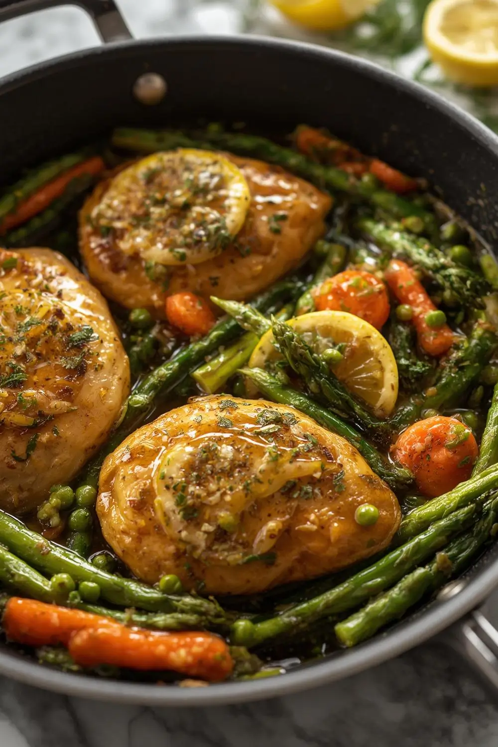 BrightLemon Garlic Chicken with Spring Veggies – Easy Weeknight Dinner