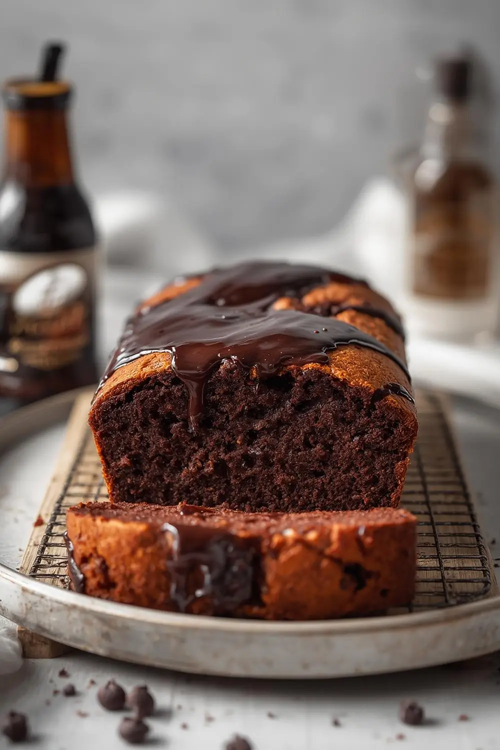 Easy Sourdough Chocolate Loaf Cake