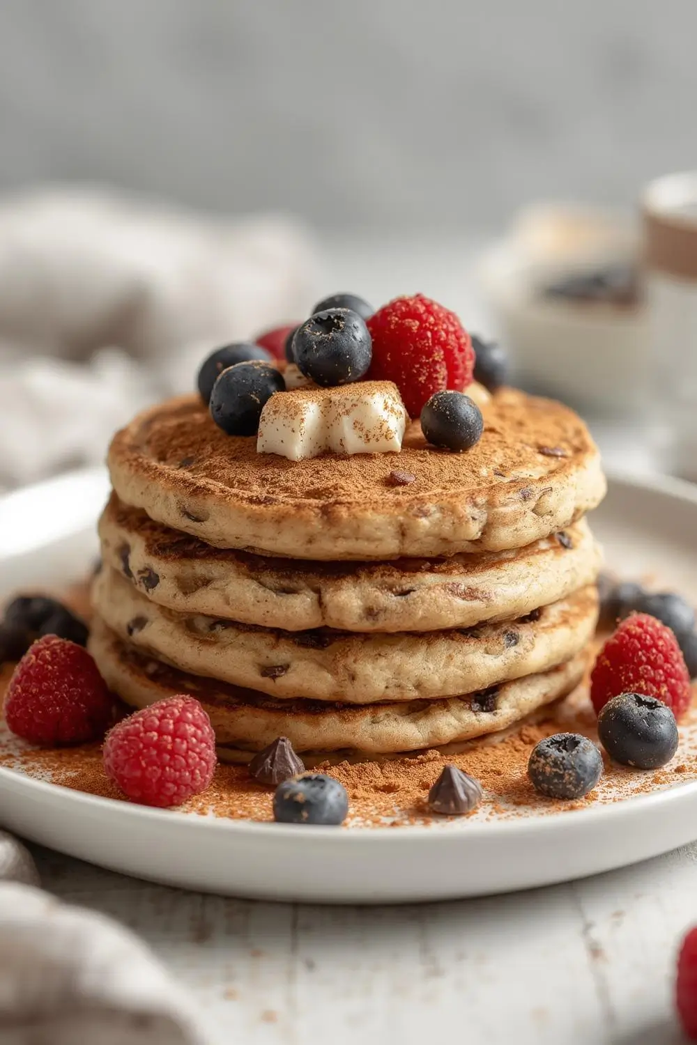 Easy Sourdough Discard Chocolate Chip Pancakes That Double as a Dessert