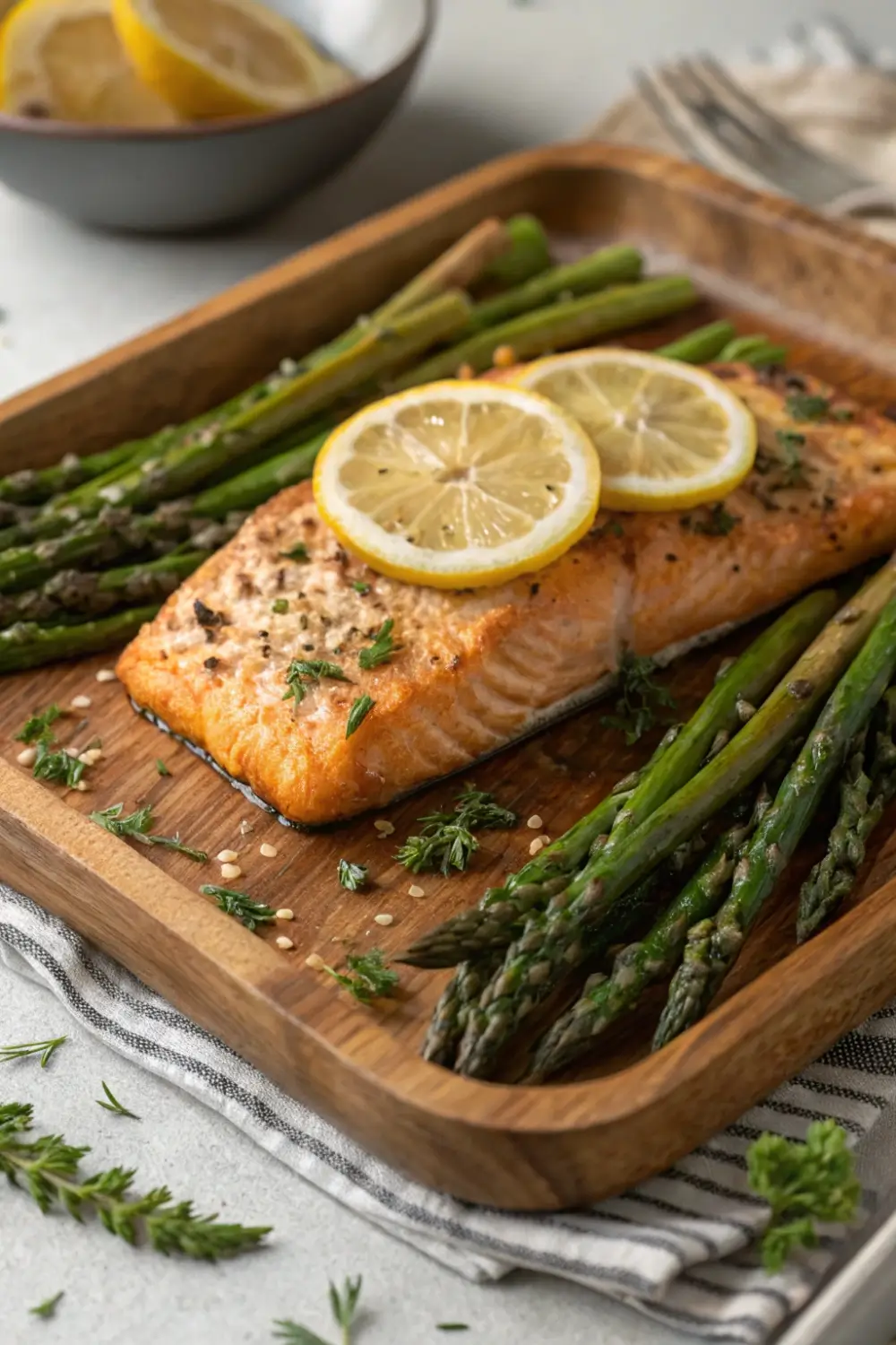 Easy Baked Fish with Asparagus and Lemon Recipe