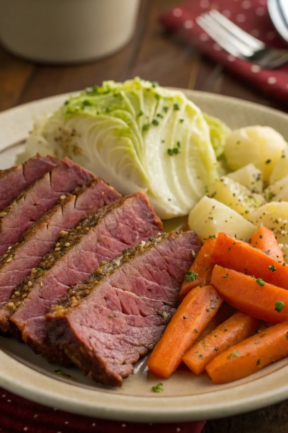 Healthy Corned Beef Cabbage Simple Dinner Recipe