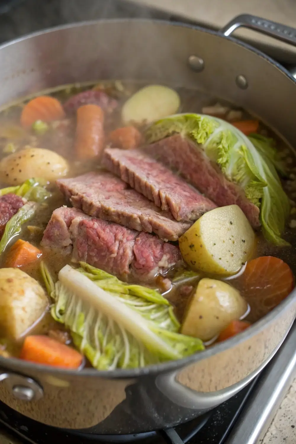 One Pot Corned Beef Cabbage Dinner Recipe
