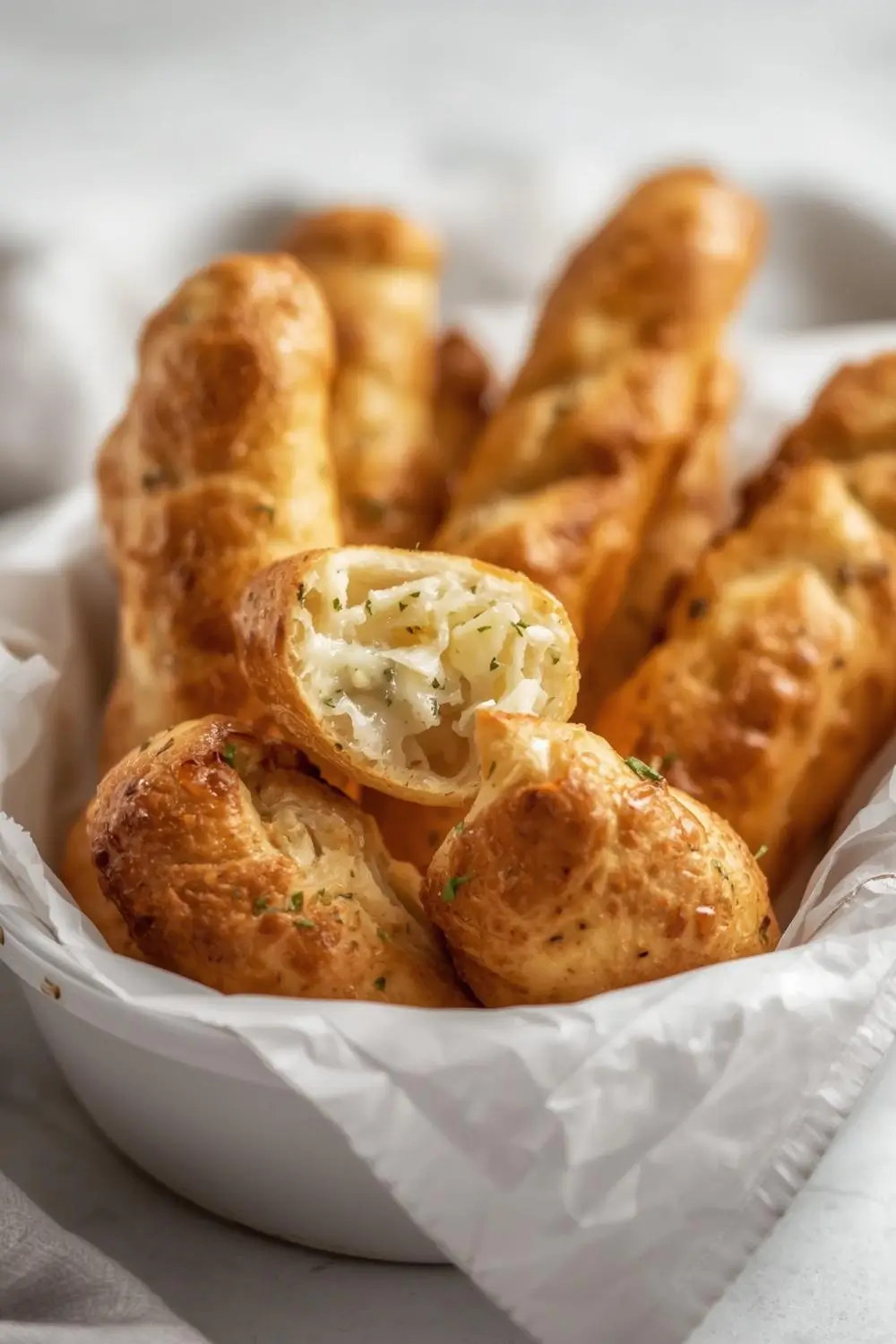 Quick Sourdough Cheesy Breadsticks