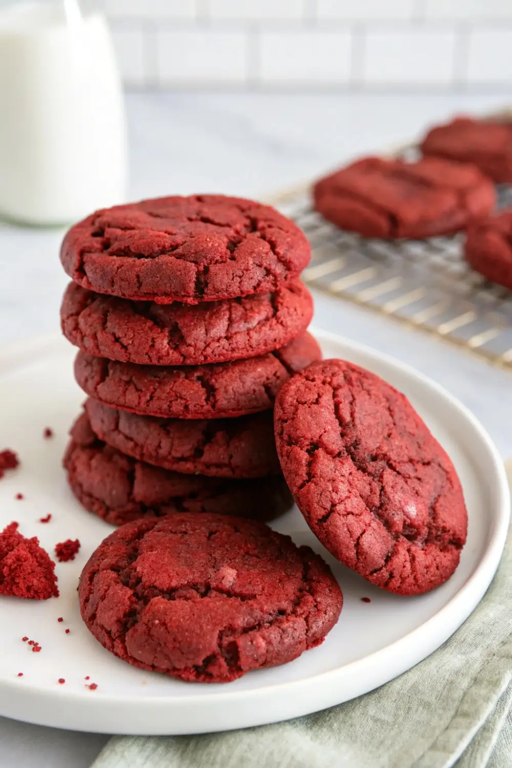 Red Velvet Brownie Mix Cookies Easy Dessert