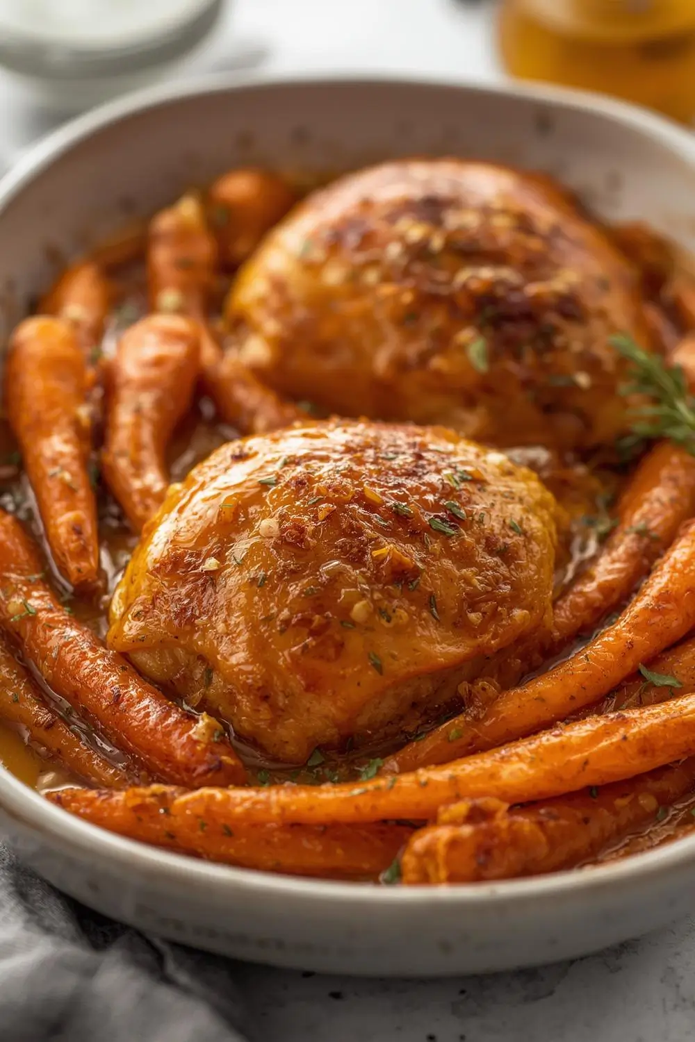 Savor the Sweet and Savory: Honey Mustard Baked Chicken with Carrots Recipe