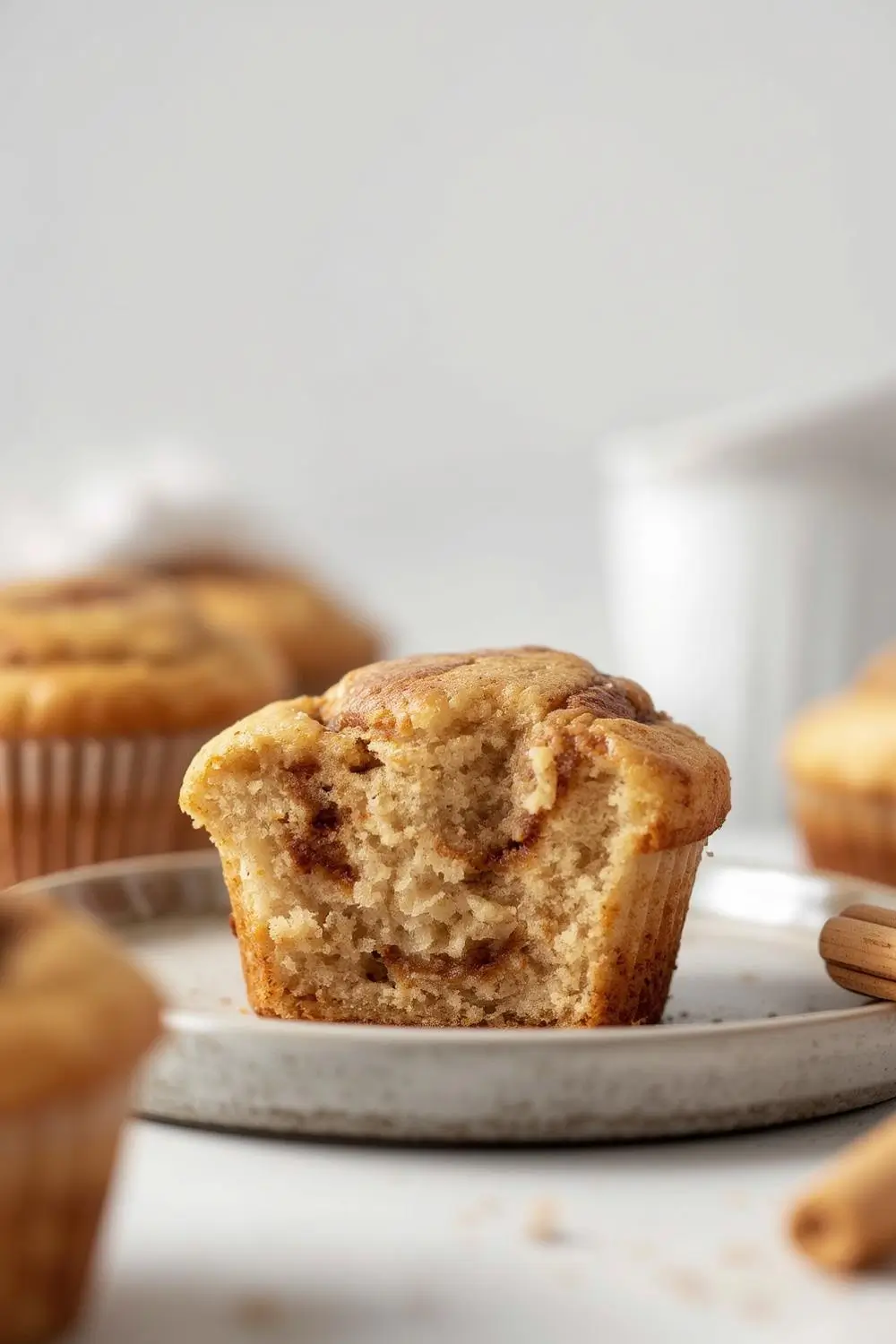 Sourdough Discard Soft Cinnamon Swirl Muffins
