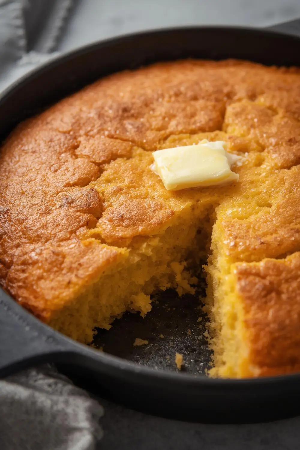 The Ultimate Golden Sourdough Discard Skillet Cornbread Recipe