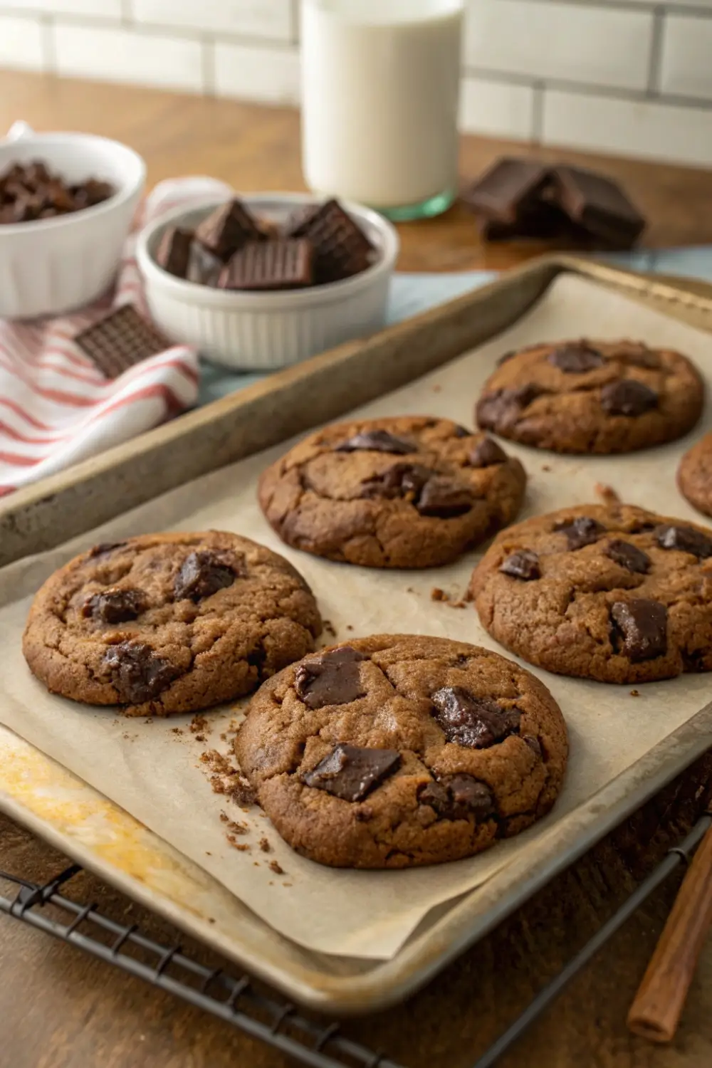 Soft Brownie Mix Cookies Bakery Style