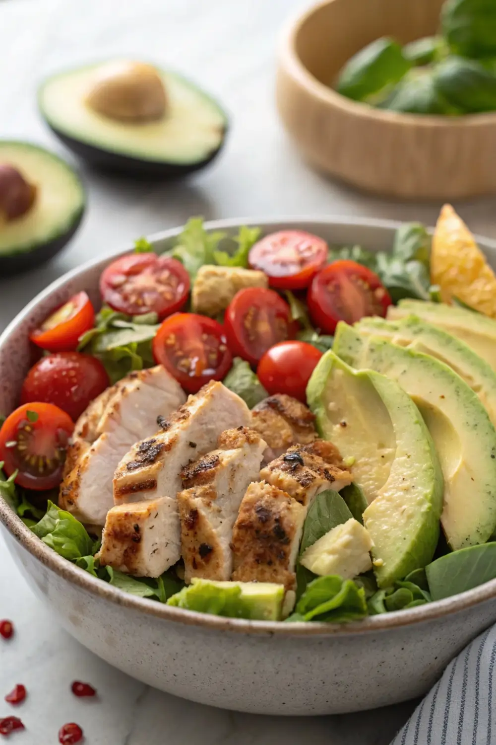 Fresh Avocado Chicken Salad Dinner Idea