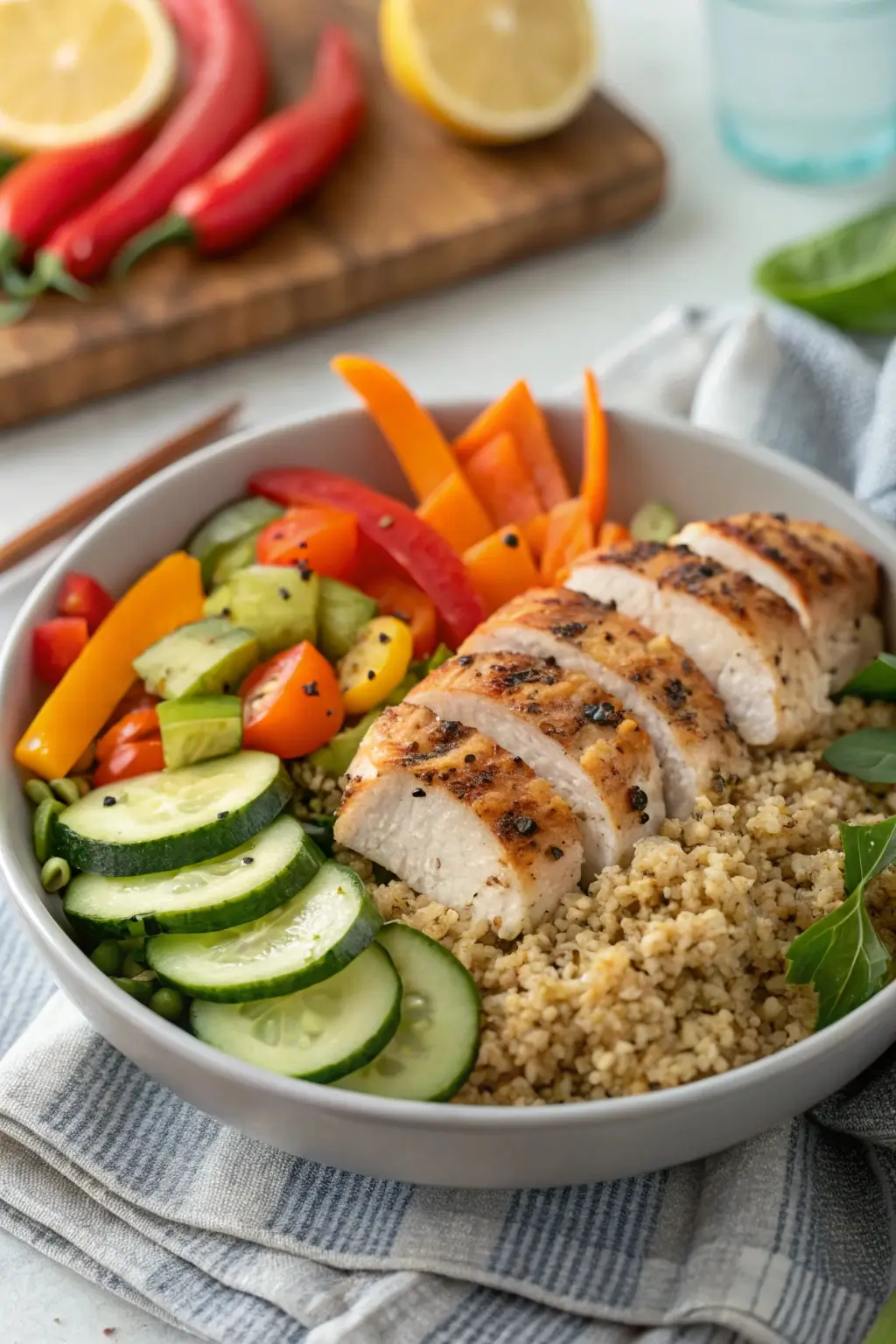 Chicken and Quinoa Power Bowl Healthy Recipe