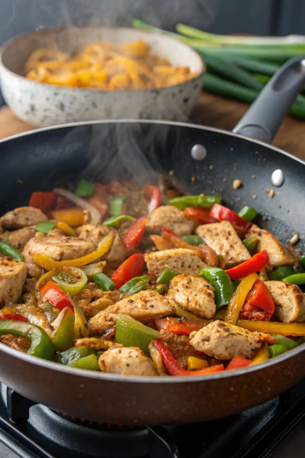 Chicken Veggie Stir Fry with Light Sauce Dinner