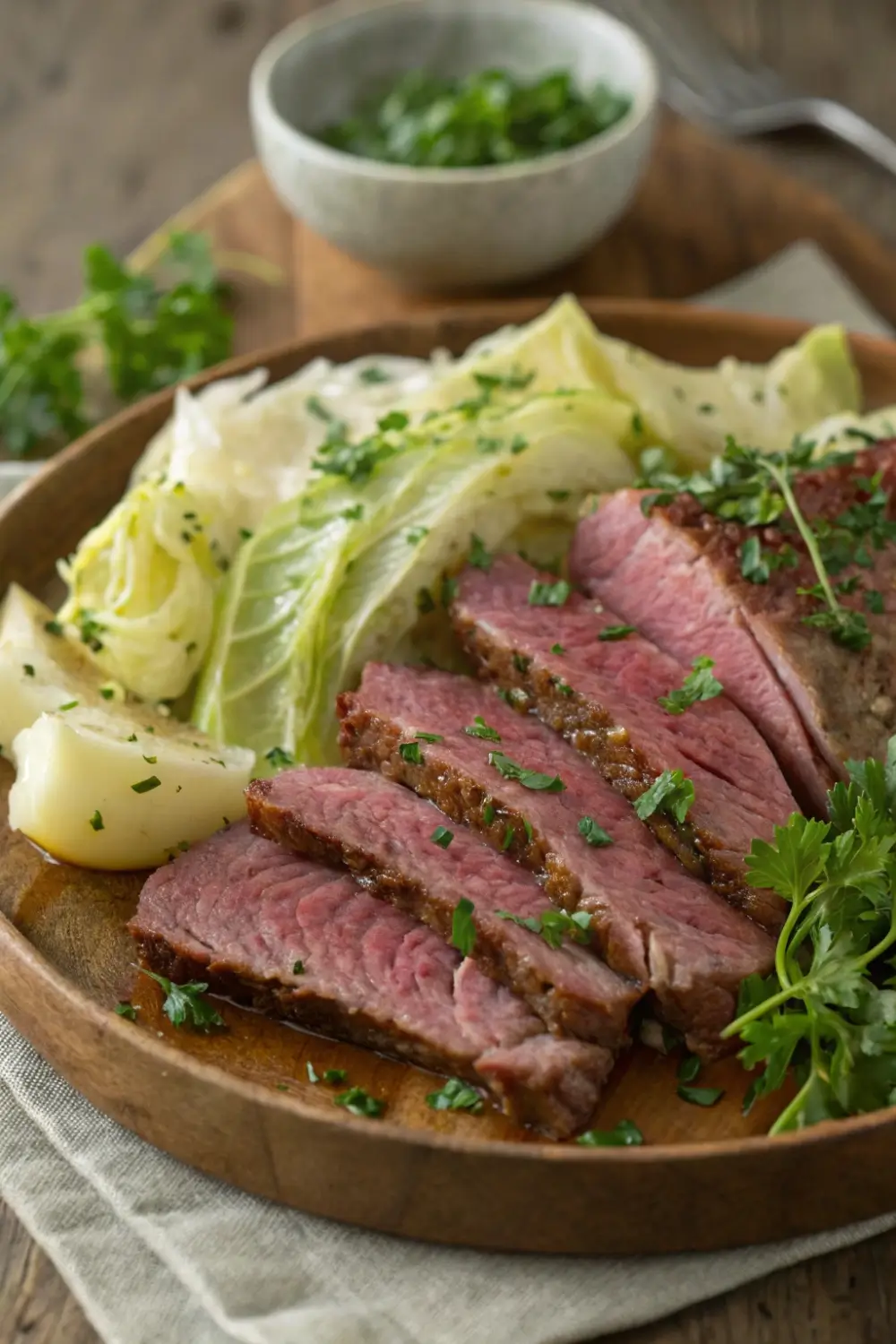 Corned Beef and Cabbage with Savory Herb Seasoning