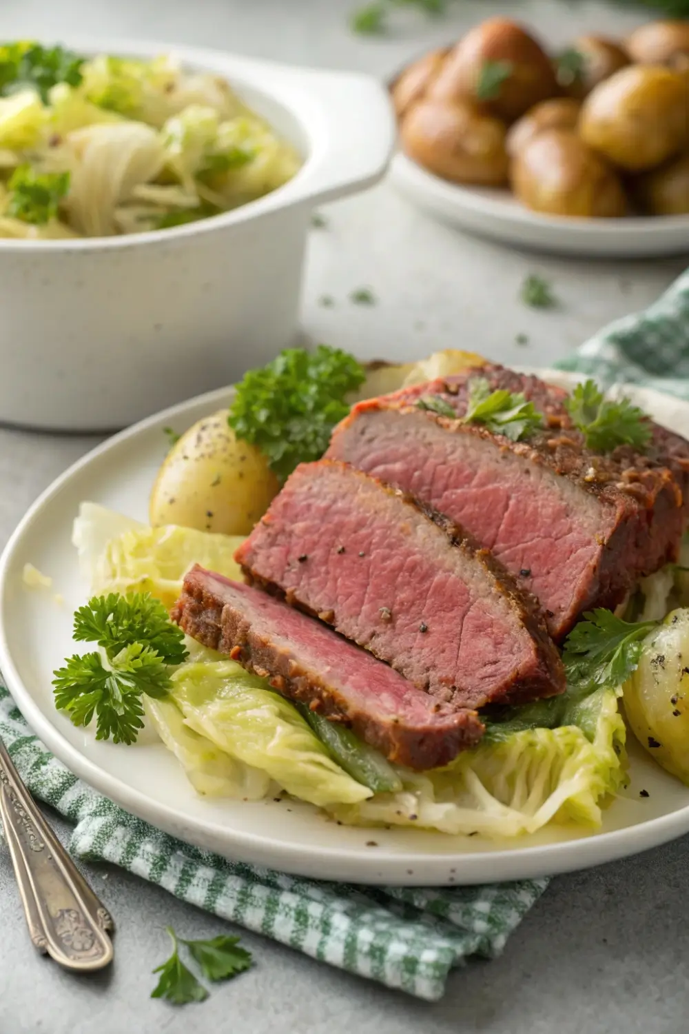 High-Protein Corned Beef and Cabbage Dinner Idea