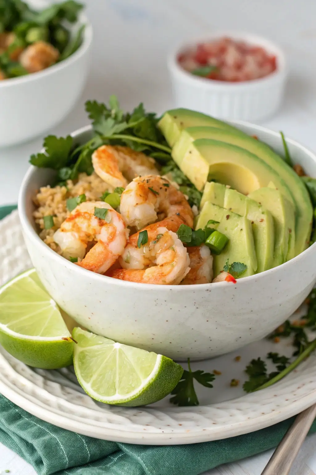 Avocado Lime Shrimp Bowl Easy Summer Dinner