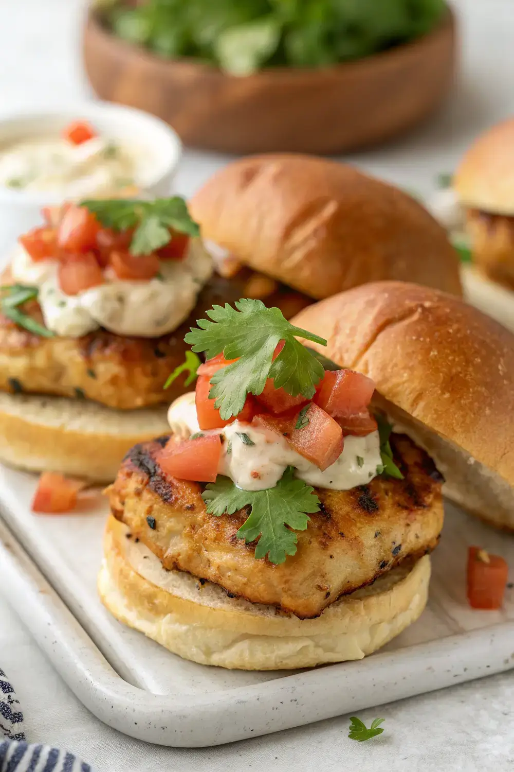 7th-Century Grilled Chicken Sliders with Creamy Southwest Spread