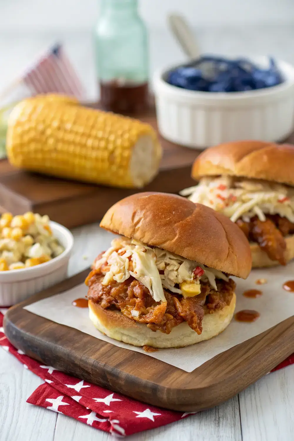 Easy BBQ Chicken Sliders Perfect for 4th of July Fun!