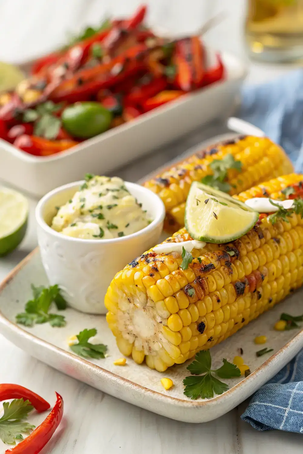 Grilled Corn on the Cob with Garlic Butter BBQ Delight
