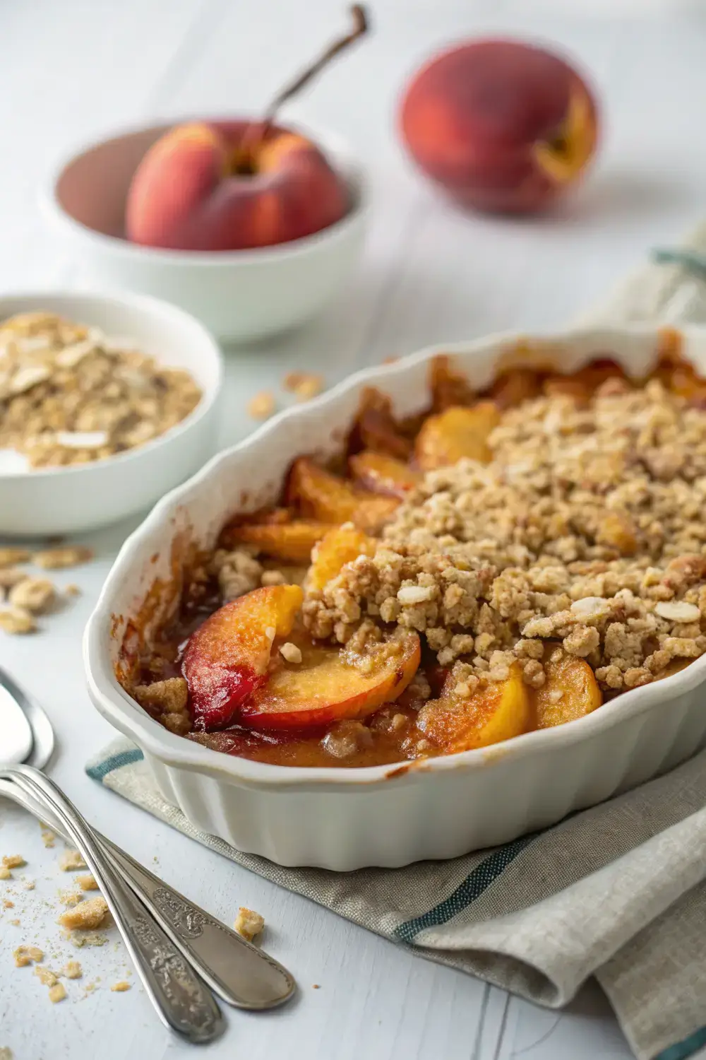 Independence Day Peach Crisp That’ll Have Everyone Asking for Seconds