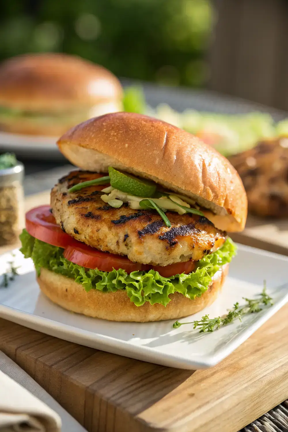 Juicy Grilled Chicken Burgers – Easy Backyard Cookout Recipe