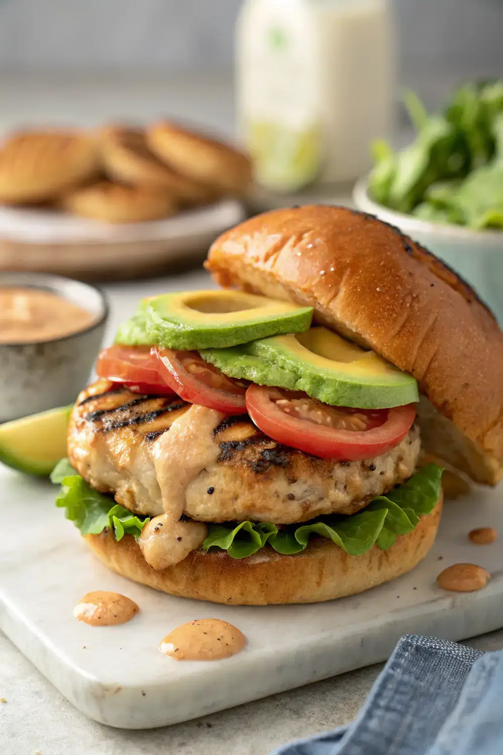 Juicy Grilled Chicken Burgers That Steal the Show at Every Summer BBQ
