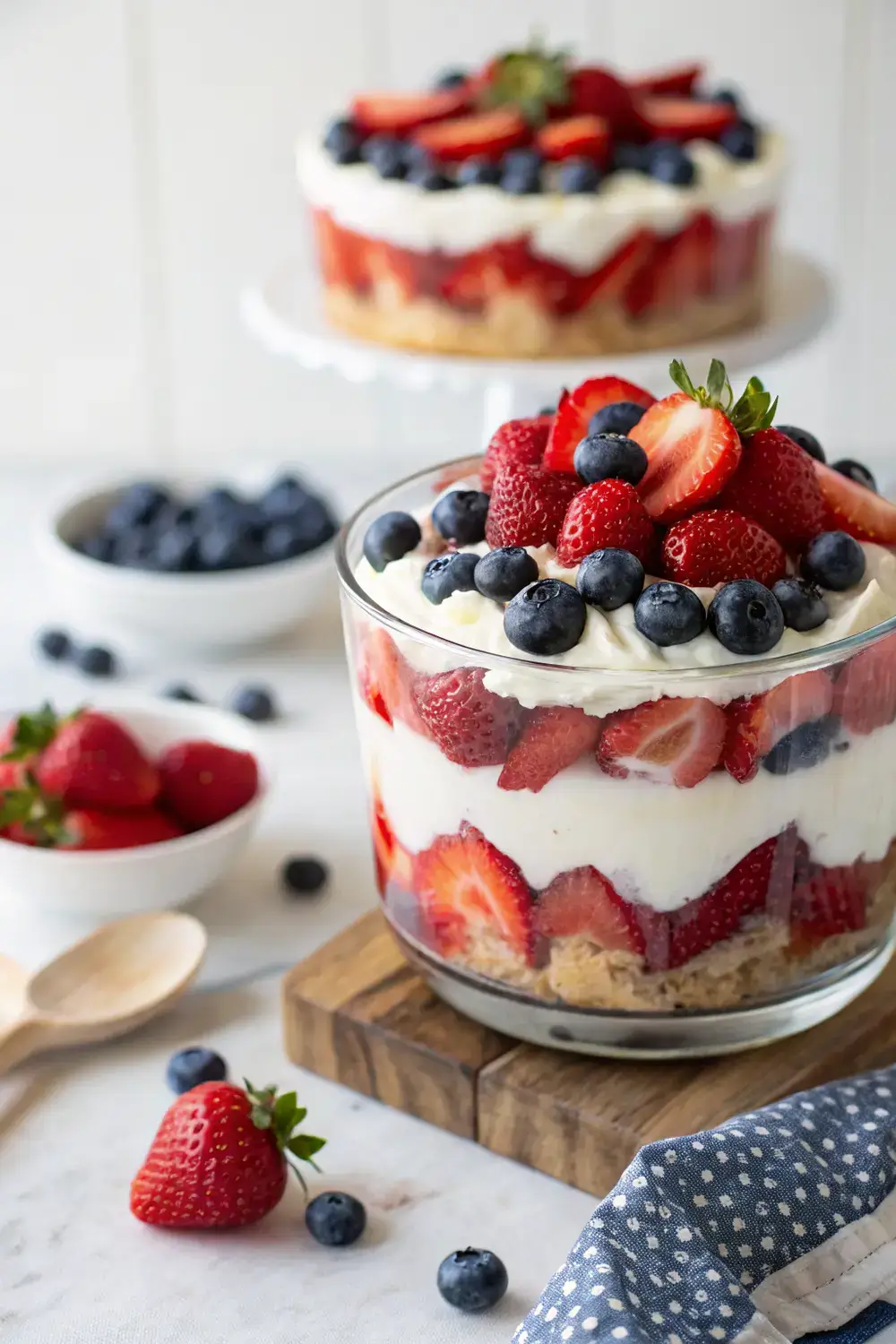 Patriotic Berry Trifle: Easy 4th of July Dessert