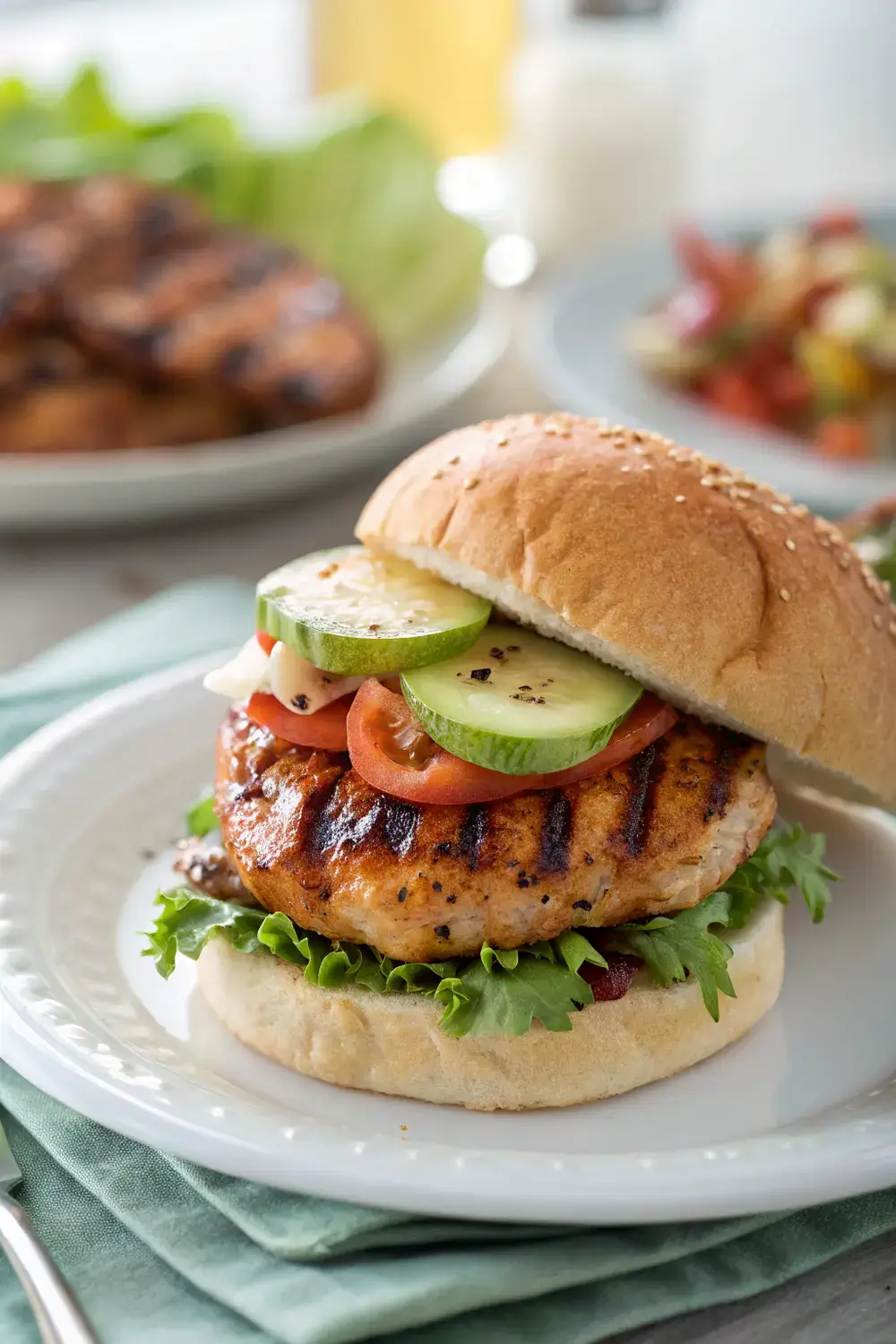 Summer BBQ Starstruck Juicy Grilled Chicken Burgers!
