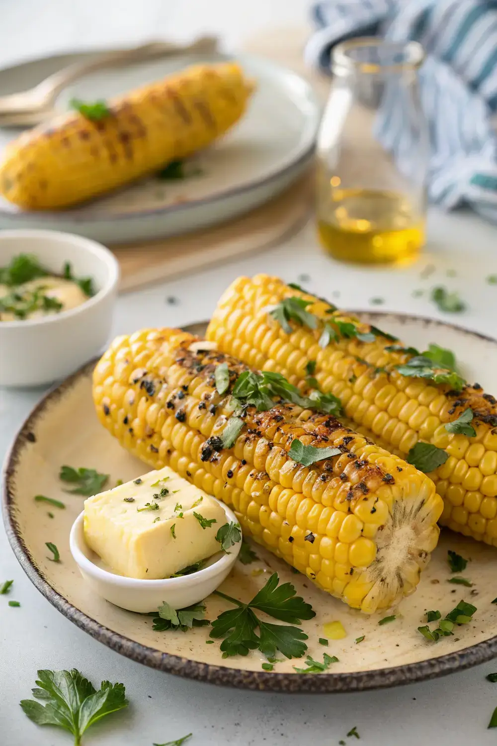 SummerBBQ Grilled Corn on the Cob with Buttered Glaze