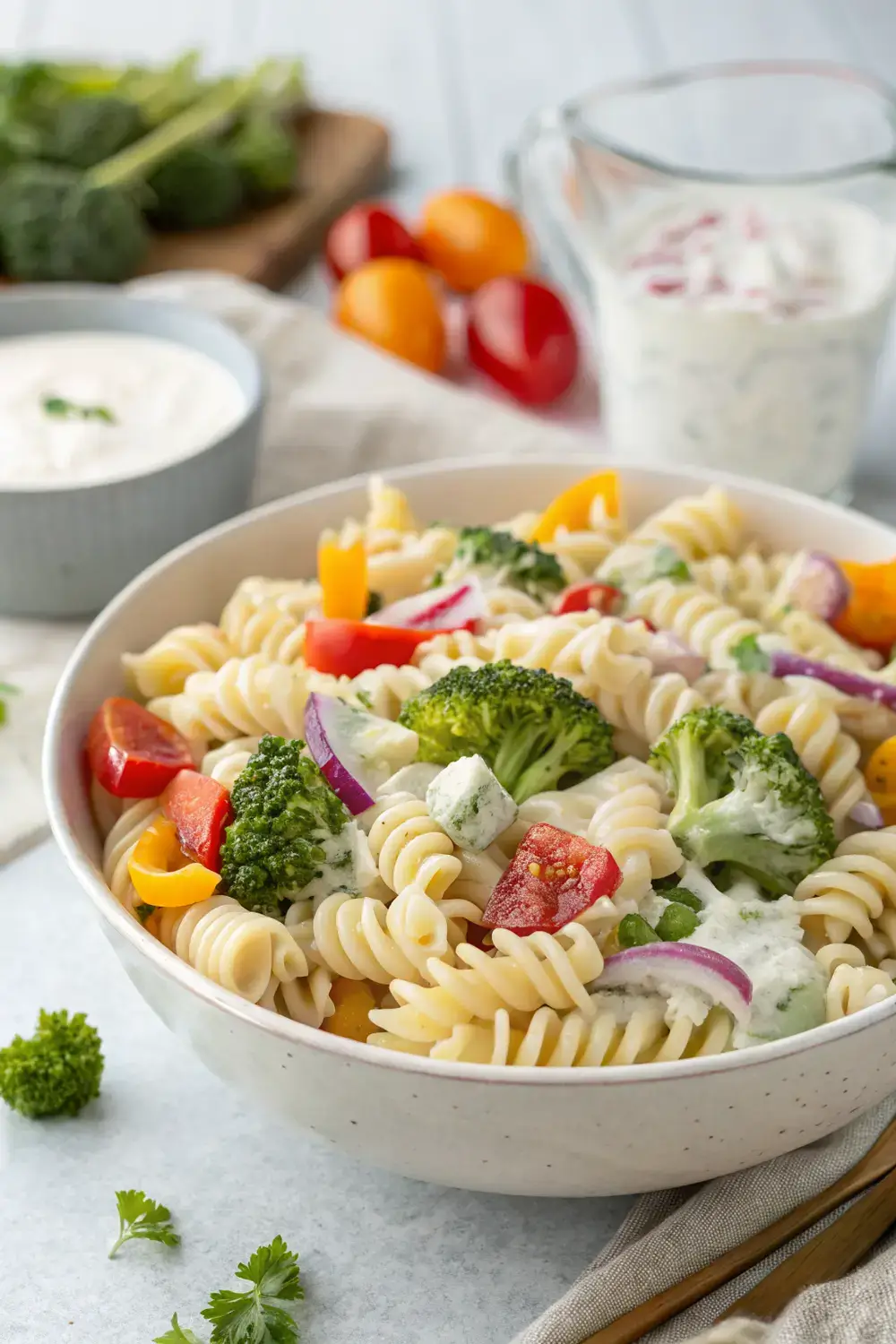 The Best Classic Creamy Pasta Salad for 4th of July Cookouts