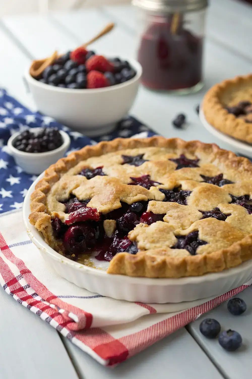 Baked Blueberry Freedom Pie—Classic 4th of July Treat