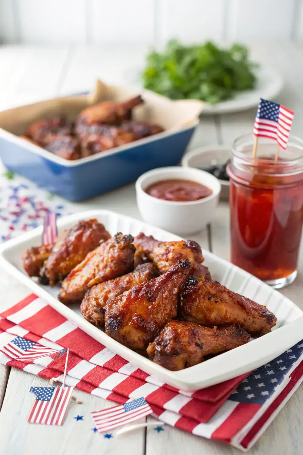 Fireworks BBQ: Grilled Chicken Wings for the 4th of July