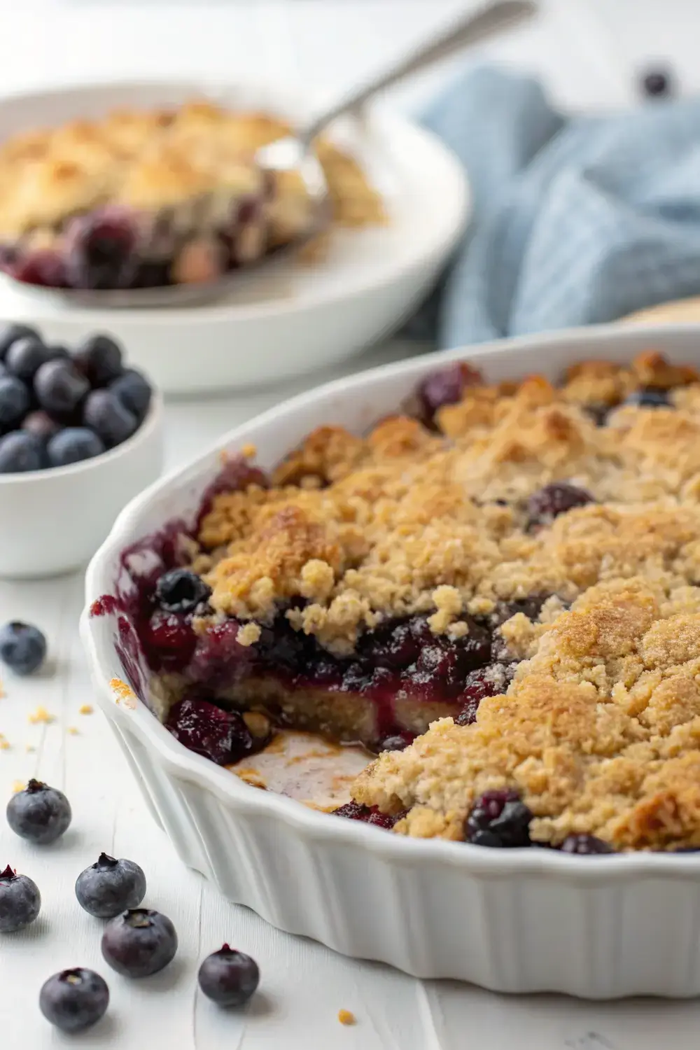 Irresistible Blueberry Crumble with Buttery Topping – Easy Summer Dessert