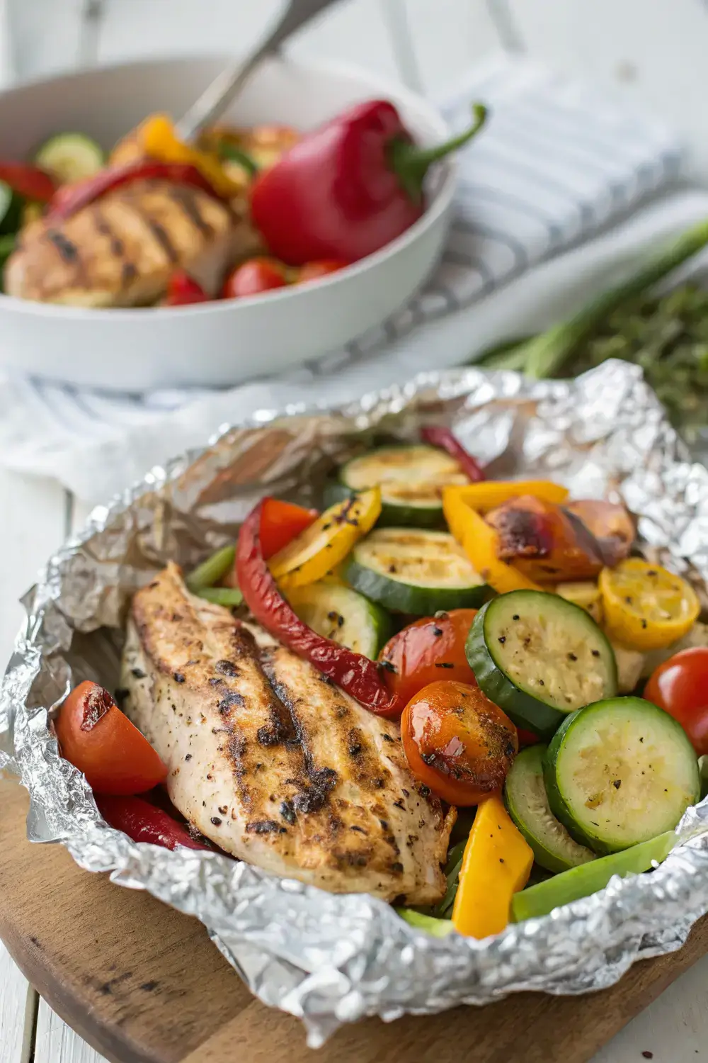 Summer Love at Its Finest: Grilled Chicken & Veggies in Easy Foil Packets